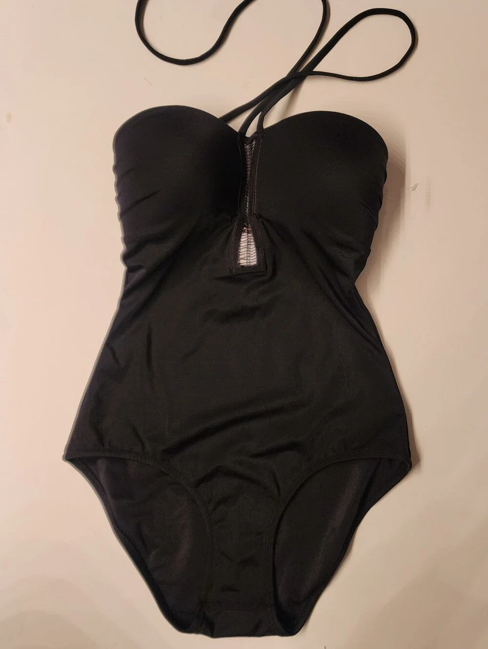 ZINGARA Swimwear Full Coverage  One Piece In Black Size 4 (Runs Small)